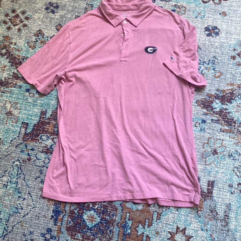 Vineyard vines Red and white blend UGA shirt